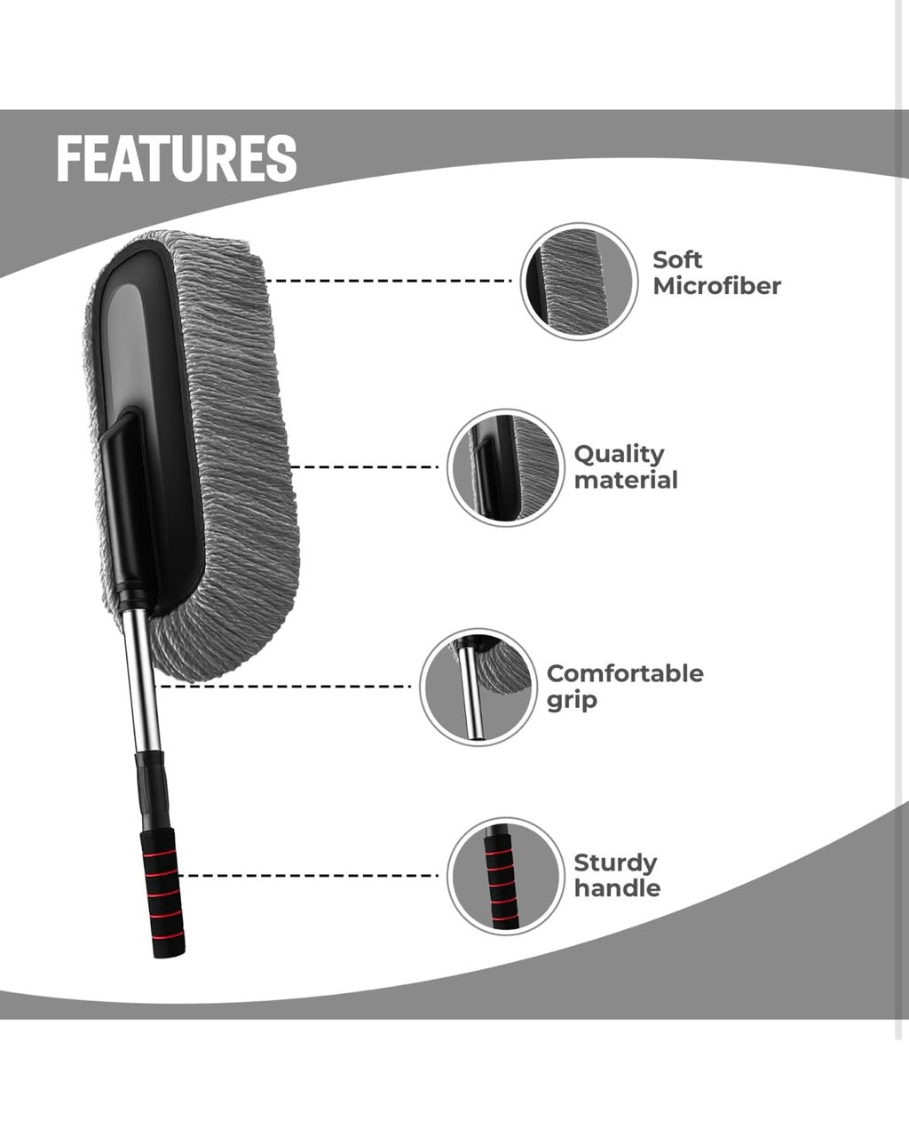 BLAKIA - Zig Zag Car Cleaner Duster