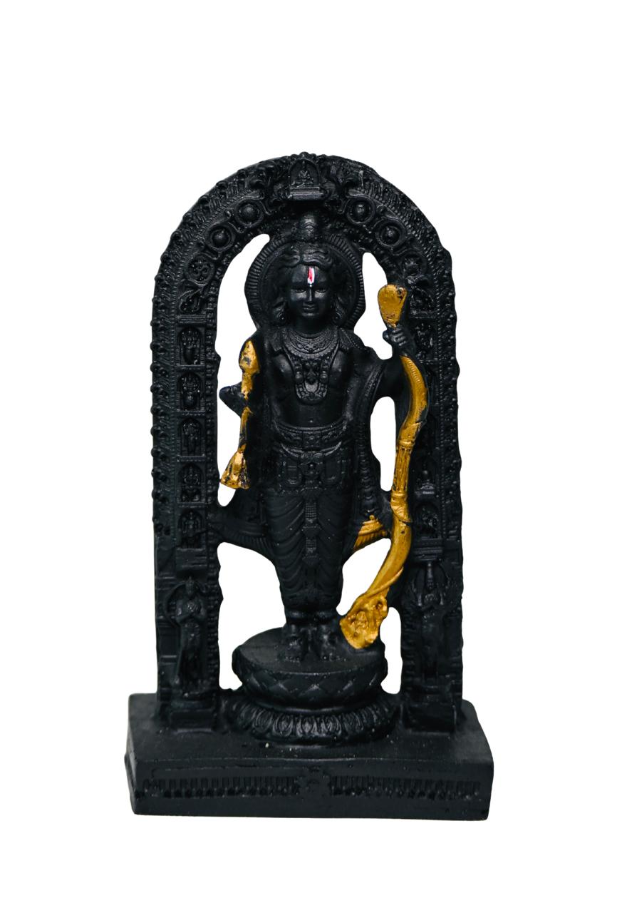 Handcrafted Premium Lord Ramlala Ji Miniature, Spiritual Idol for Car, Home, Gifts