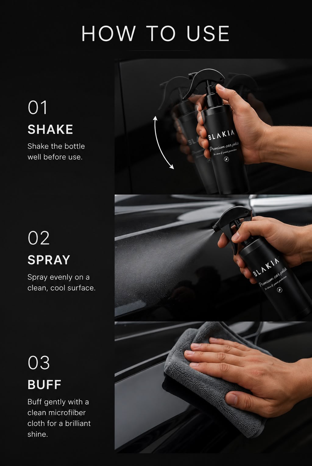 BLAKIA ALL-IN-ONE Premium Car Polish - Shine, Protect & Restore